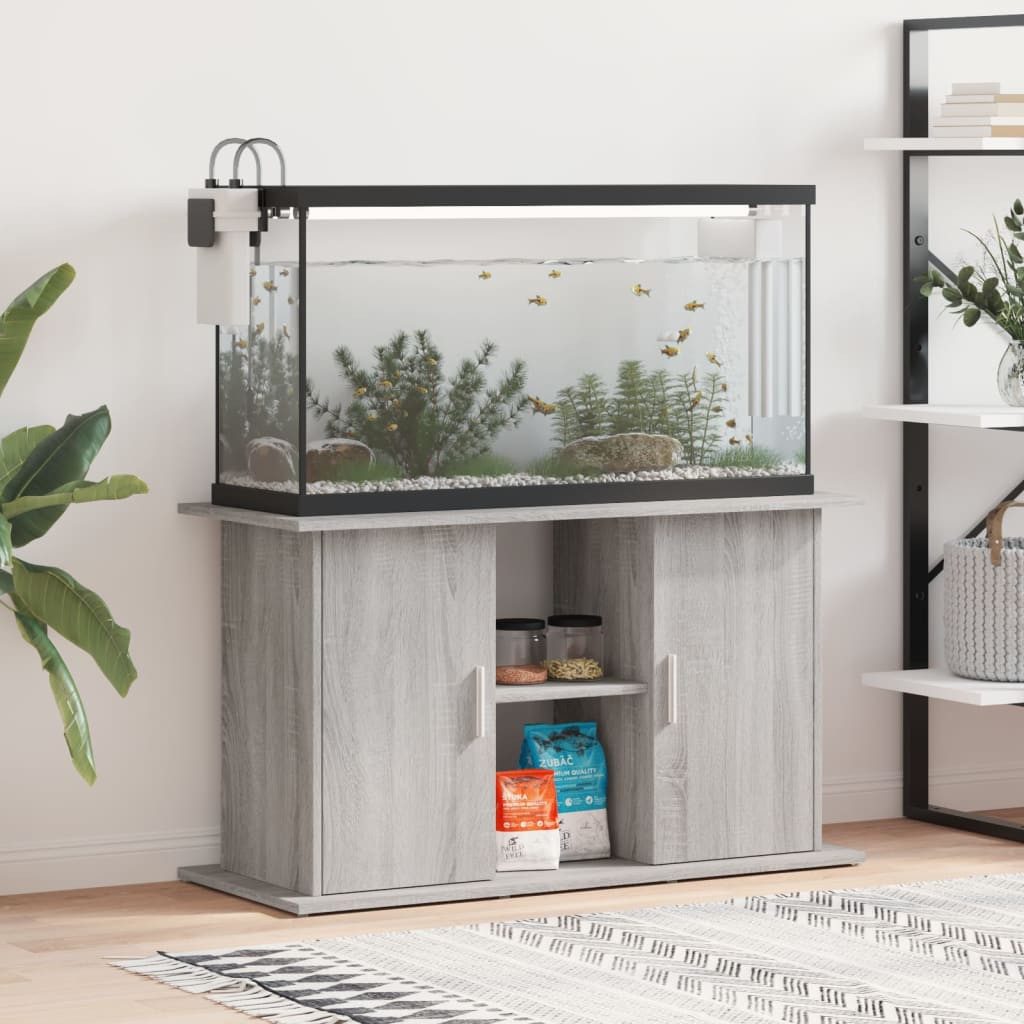 vidaXL Aquariumunterschrank Aquariumständer Grau Sonoma 101x41x58 günstig online kaufen