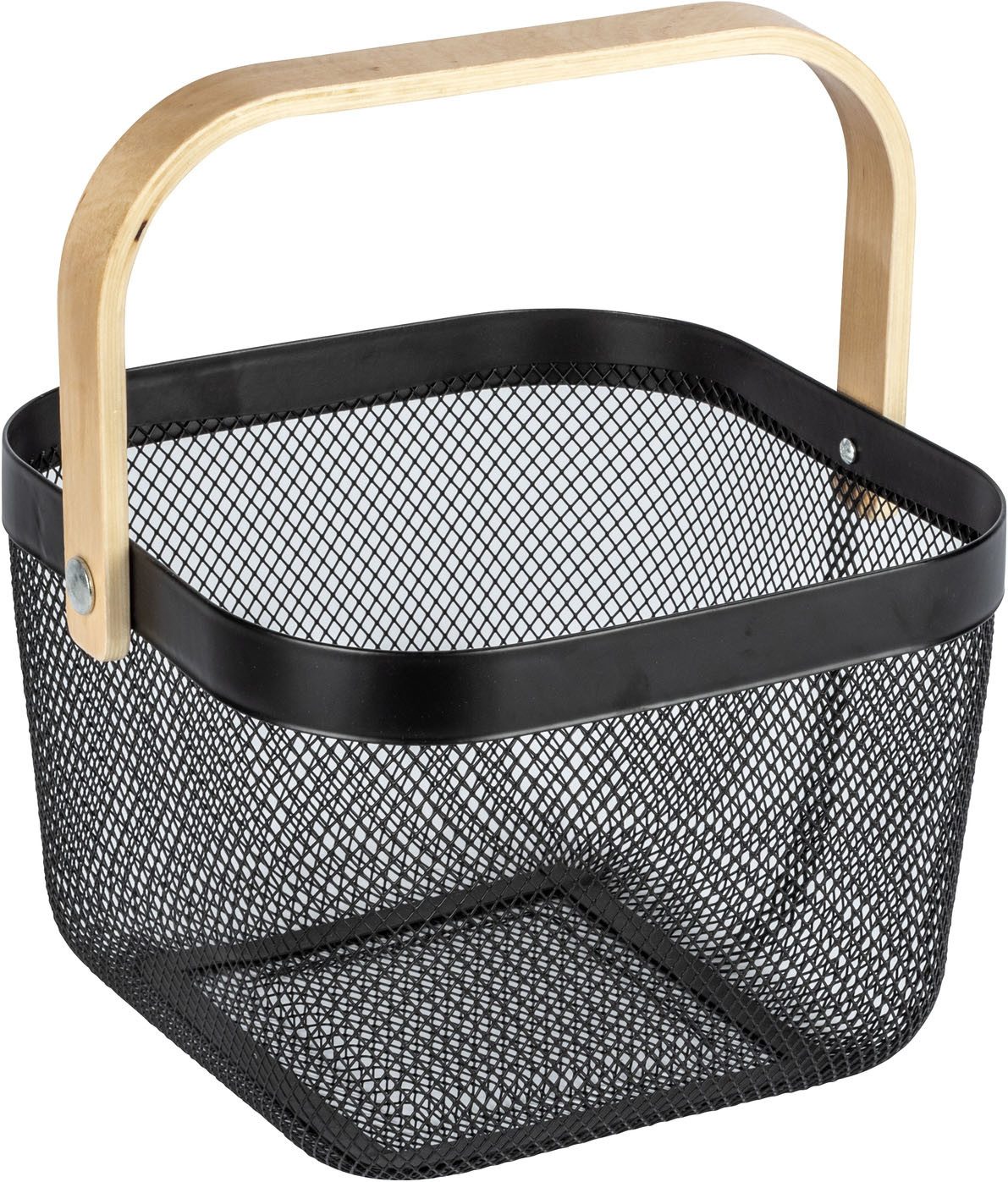 WENKO Aufbewahrungskorb Bambusa, BxTxH: 25x25x17 cm