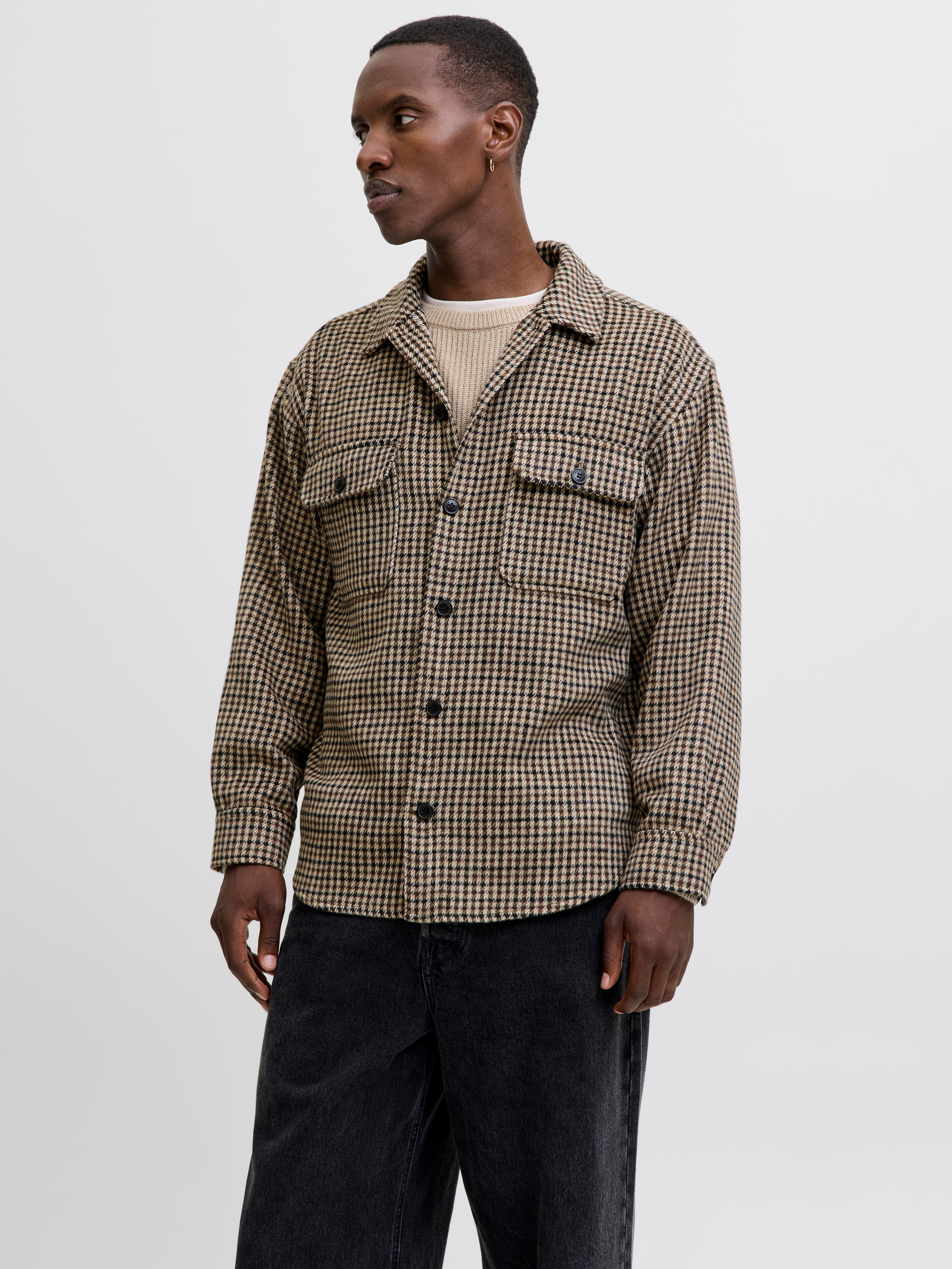 Jack & Jones Langarmhemd JJEBRADLEY OLLIE OVERSHIRT LS NOOS mit Brusttasche günstig online kaufen