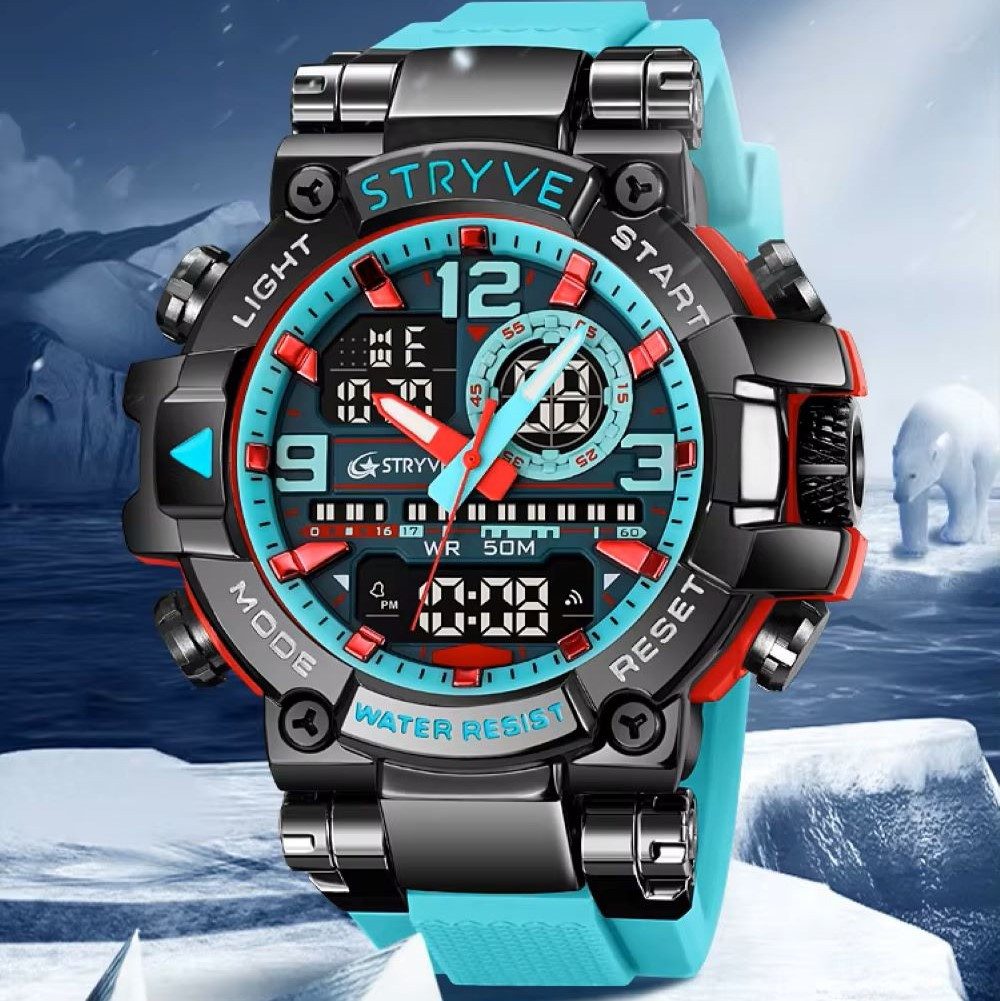 Tidy Quarzuhr Stryve Sportuhr Wasserdichte Militär Armbanduhren Silikon Min günstig online kaufen