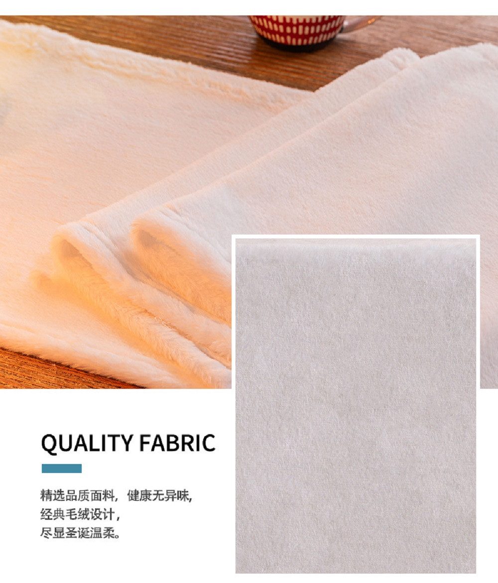 BYSURE Tischläufer (1-tlg), Tischläufer Weiß Weihnachten günstig online kaufen