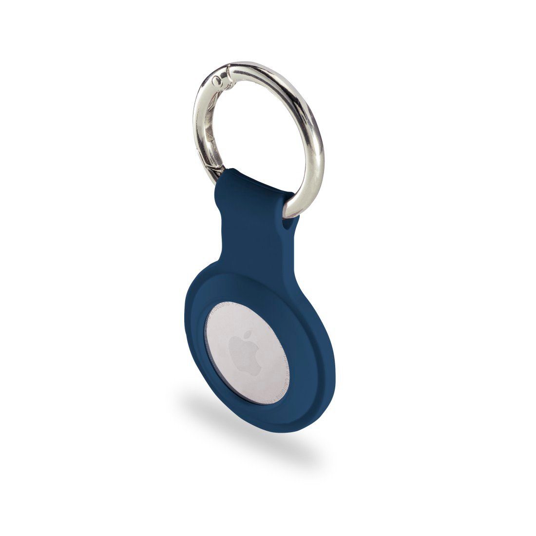 AirTag, dunkelblau Silikon Schlüsselanhänger für Schlüsselanhänger Apple Ortung, Hama Schutzhülle,