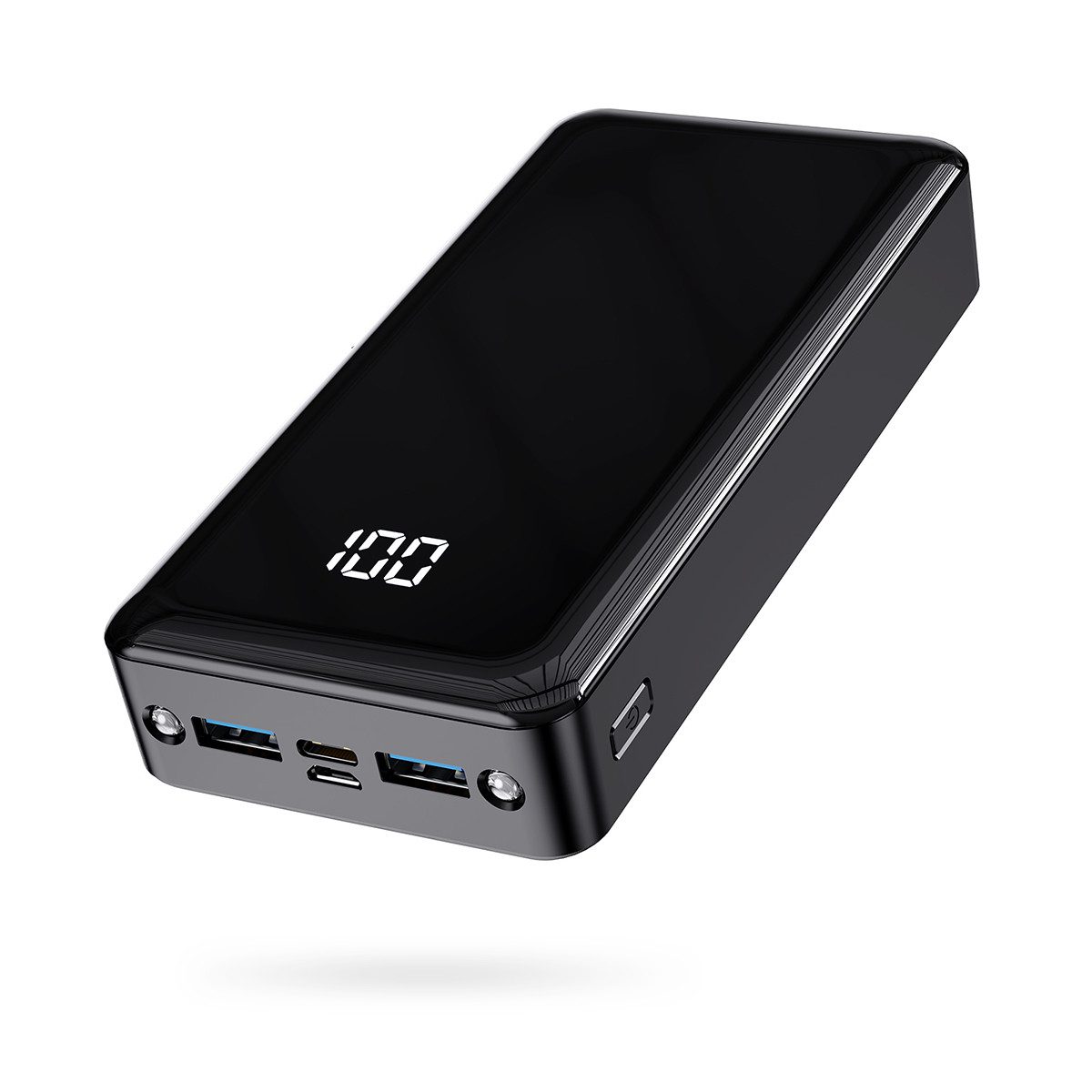 AeroAxis 24000mAh 22,5W – 4 Port Powerbank mit USB-C, 2x USB-A & Micro-USB Powerbank Schnellladefunktion 24000 mAh (3,7 V), Tragbare Powerbank für Reisen, unterwegs, idealer Reisebegleiter