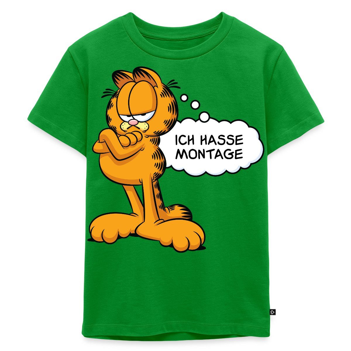 T-Shirt Garfield Ich Hasse Montage Lustiger Spruch Kinder Premium T-Shirt