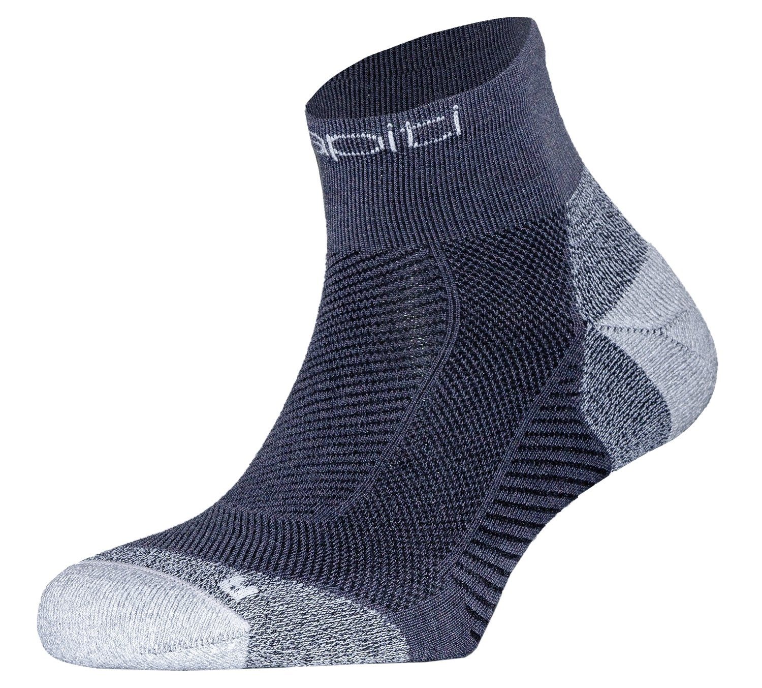 wapiti Sportsocken Running Socke ZR04 mit Zeckenschutz anthrazit
