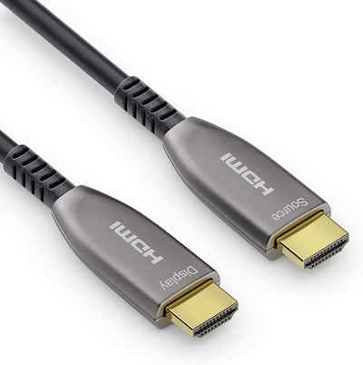 sonero sonero® 20m HDMI Kabel 2.0b, Glasfaser Hybrid, UHD 2160P, 4K60Hz, HDMI-Kabel