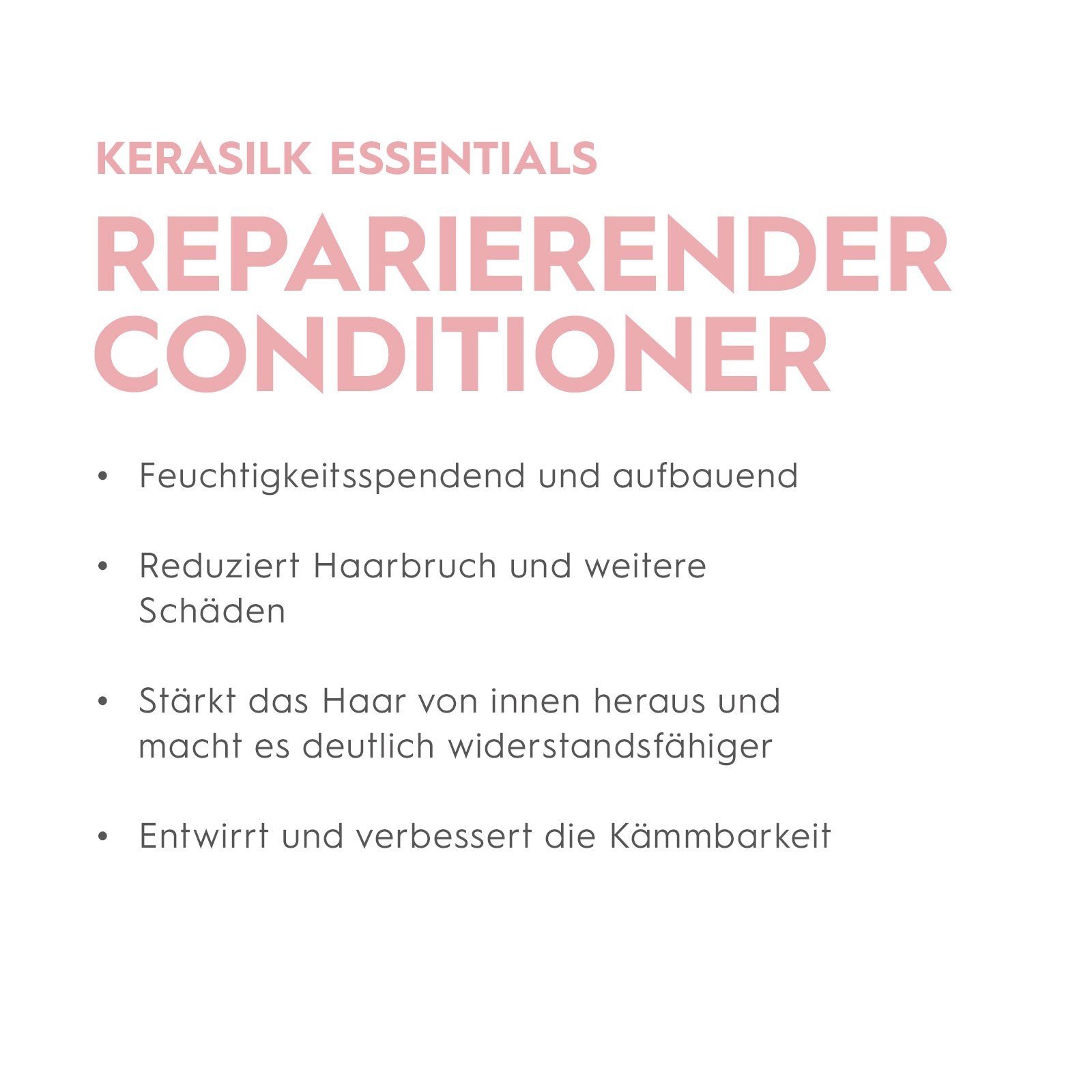 Haarspülung Kerasilk 1-tlg., Reparierender Conditioner, vegan