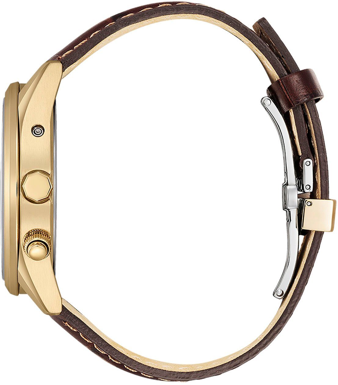 Citizen Funkuhr CB0273-11H, Armbanduhr, Herrenuhr, Solar, Lederarmband, Saphirglas, Datum