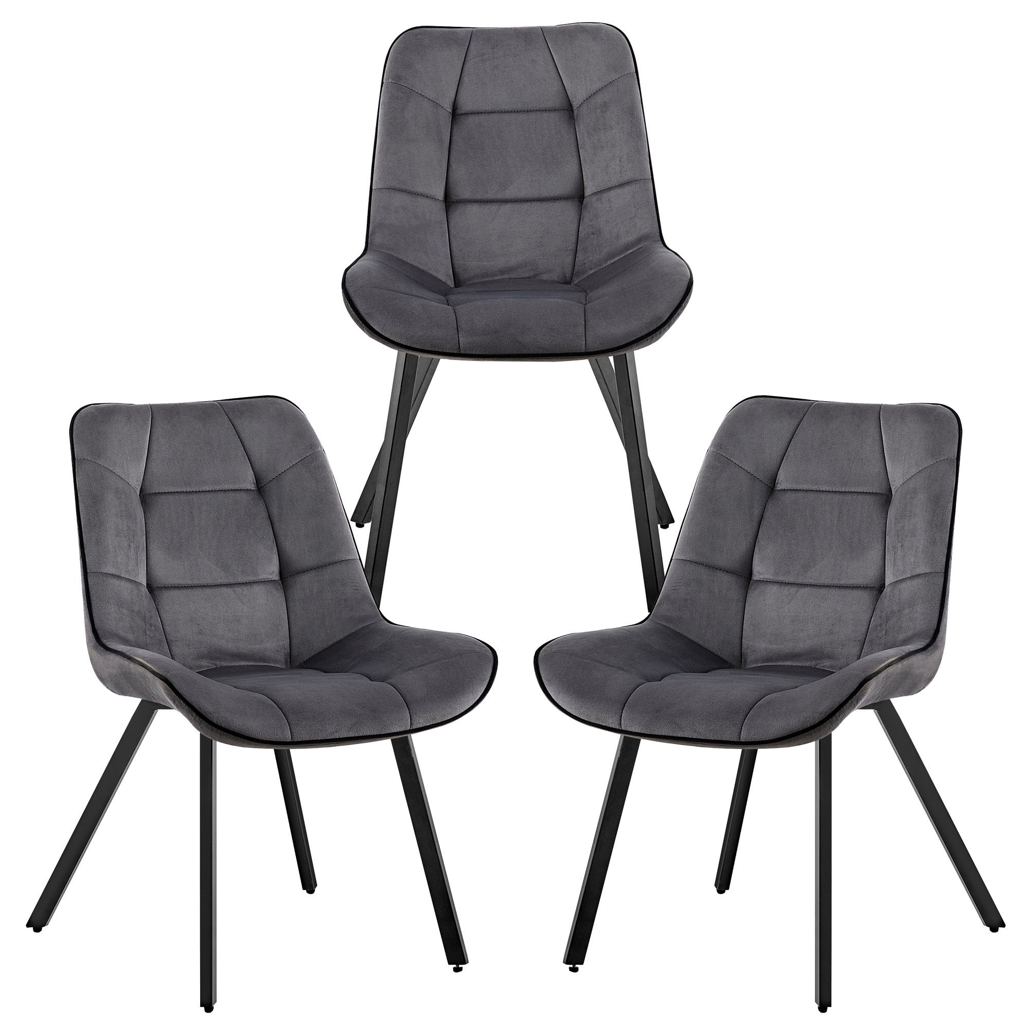 TRISENS Polsterstuhl Iris (Set, 3 St), günstig online kaufen