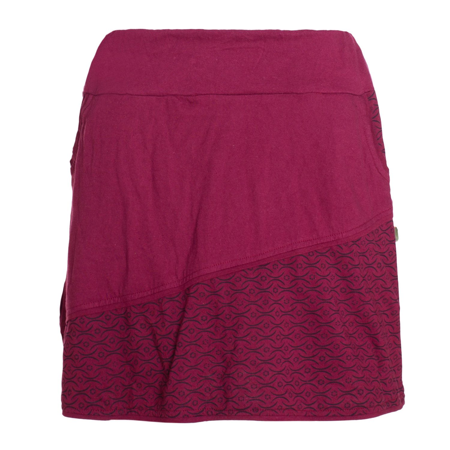 Vishes Minirock Damen A-Linie Rock Baumwolle günstig online kaufen