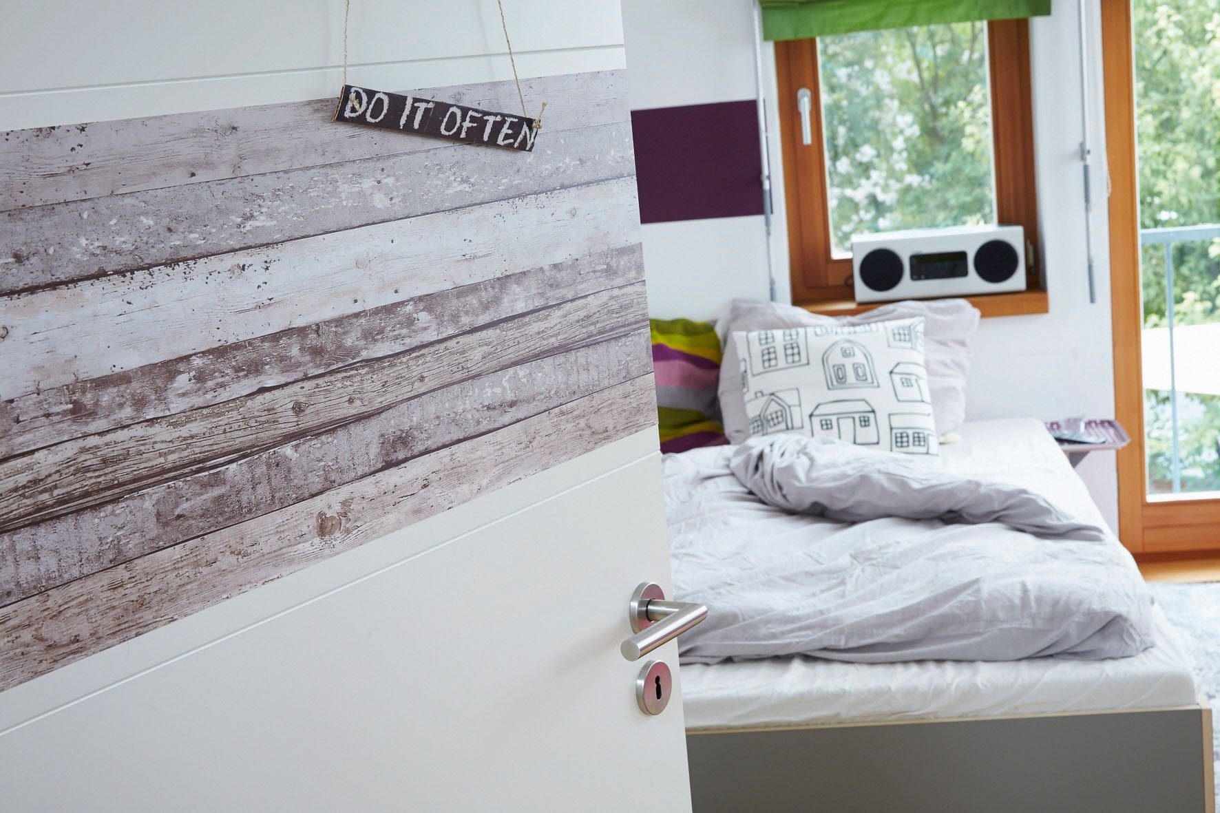 living walls Mustertapete Livingwalls pop.up Panel, Tapete in Holzoptik, beige, braun 942192
