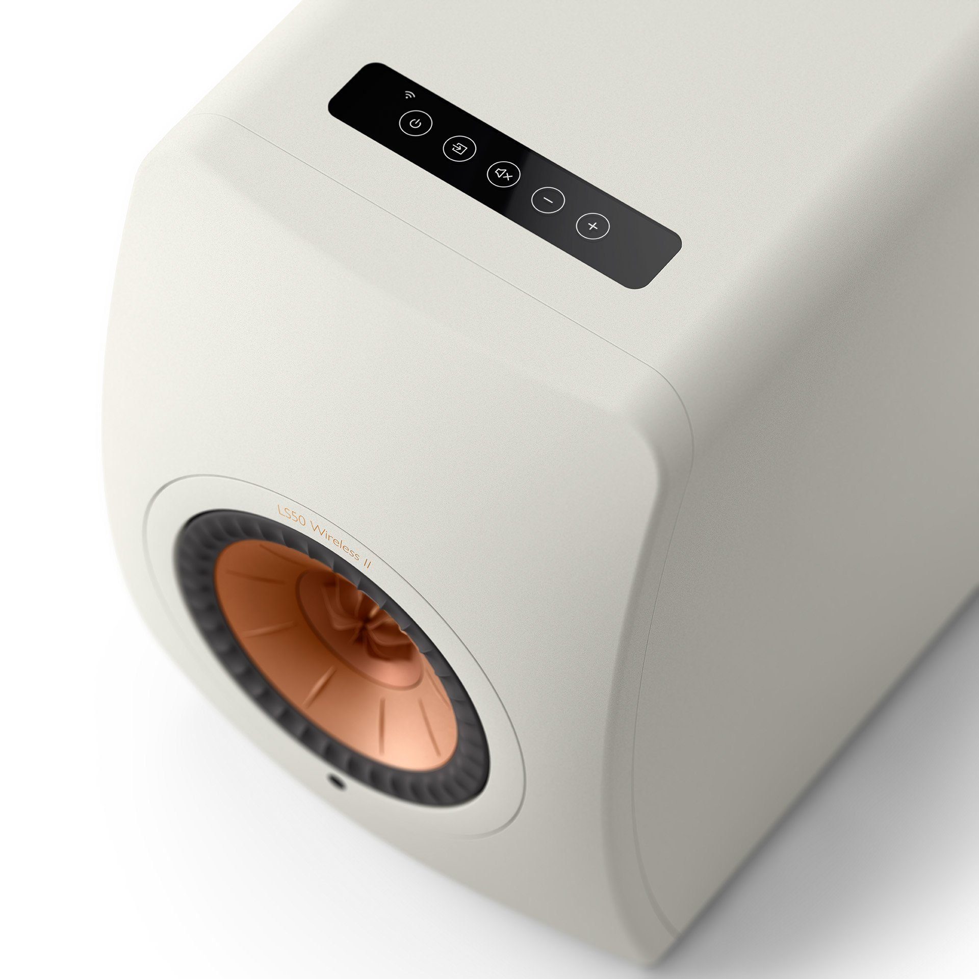 Wireless Mineral White KEF LS50 II Lautsprechersystem