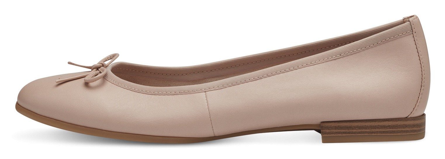 Tamaris Ballerina mit dekorativer rosa Schleife