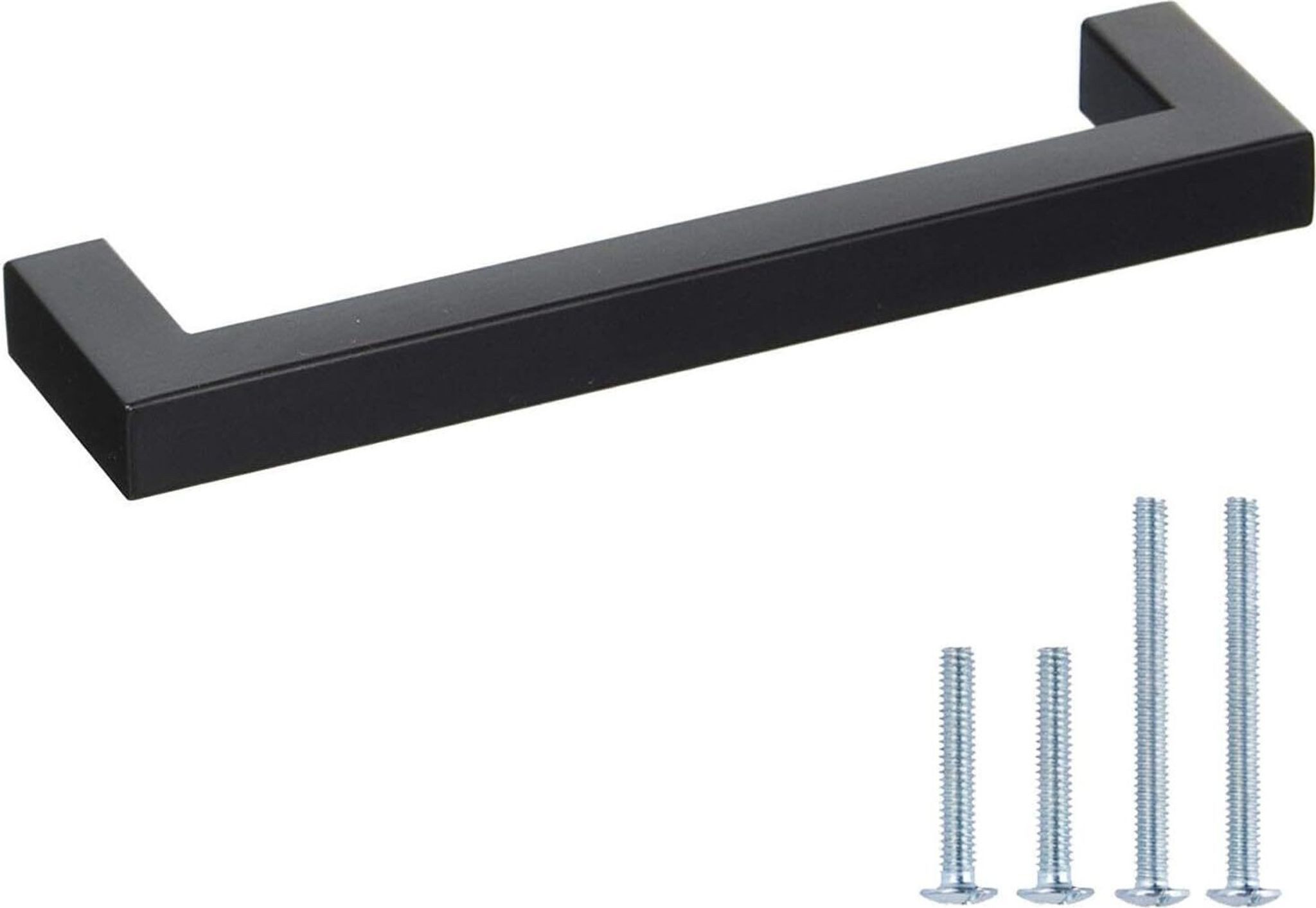 FELIXLEO Möbelgriff 15 Küchengriffe Schwarz Edelstahl 128mm Möbelgriffe