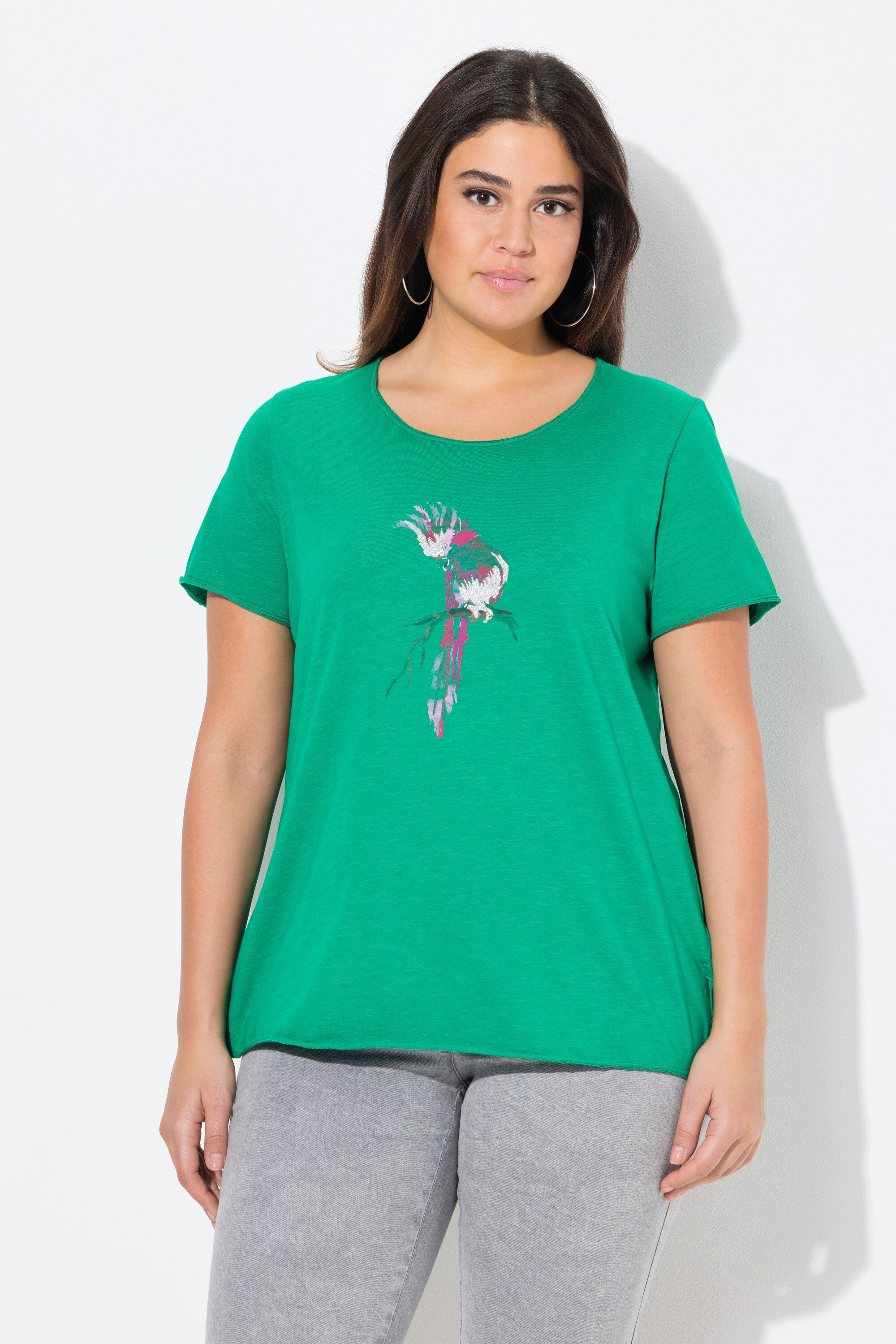 Ulla Popken T-Shirt T-Shirt Papagei Classic günstig online kaufen
