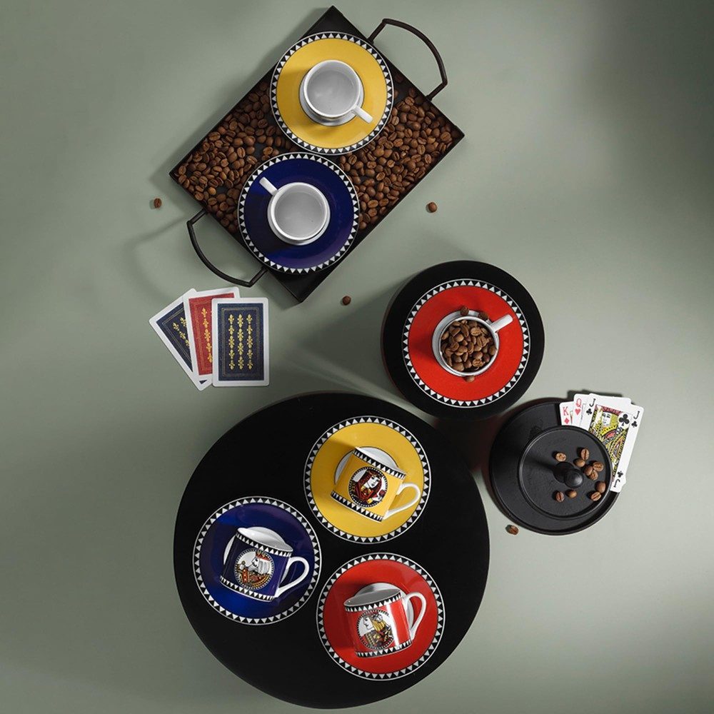 Kütahya Porselen Kaffeeservice Rüya 12-tlg. Kaffeeset für 6 Personen – Bunt & Elegan
