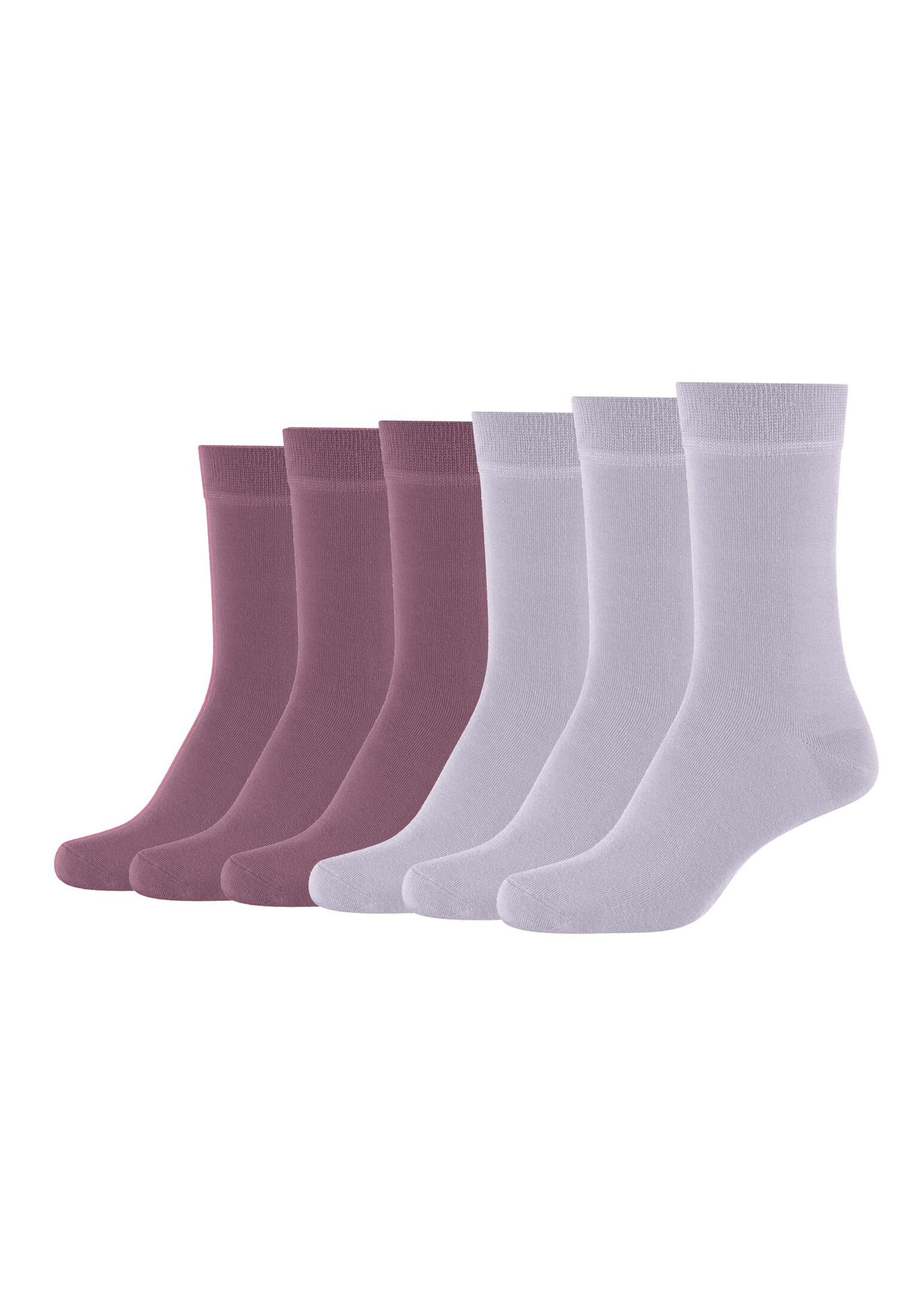 Camano handgekettelter Socken Socken 6er dank Keine Druckstellen weicher Pack, Zehennähte