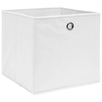 vidaXL Aufbewahrungsbox Aufbewahrungsboxen 4 Stk. Vliesstoff 28x28x28 cm Weiß (4 St)