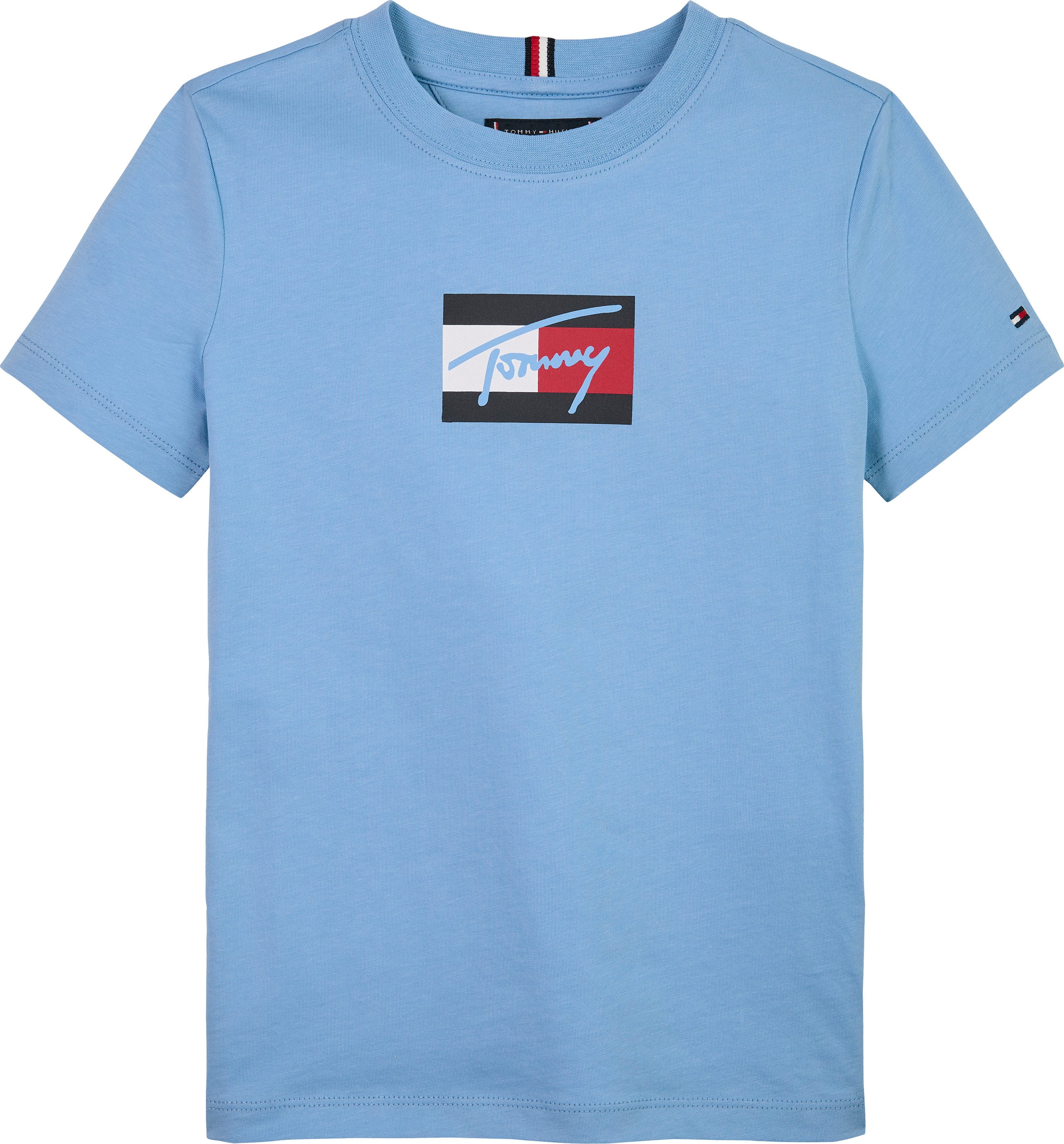 T-Shirt TOMMY SCRIPT FLAG PRINT TEE SS