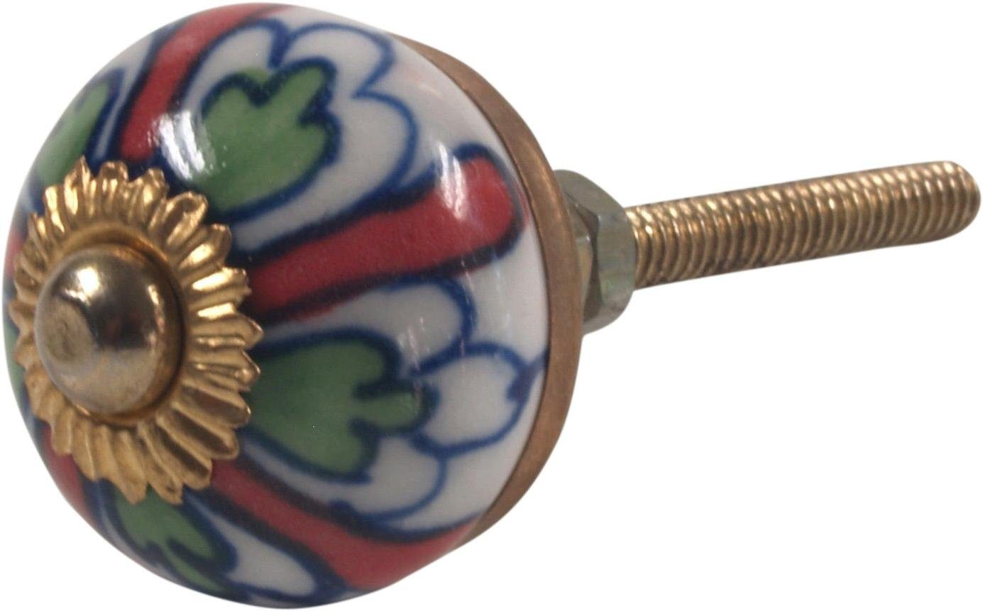Guru-Shop Möbelknopf Kleiner Möbelknopf aus Keramik, Möbelknauf..