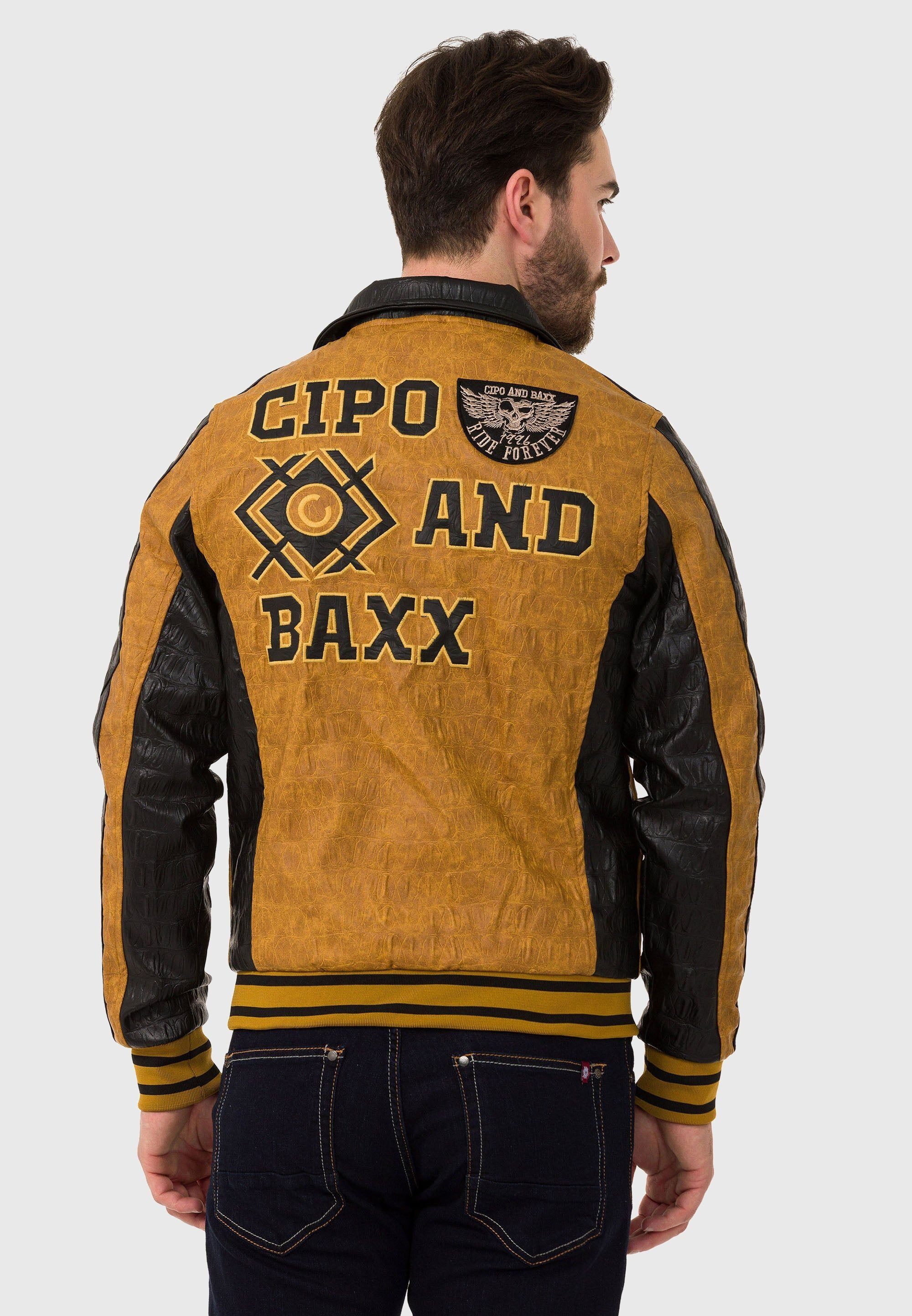 Cipo & Baxx Lederimitatjacke Jacke aus Kunstleder günstig online kaufen