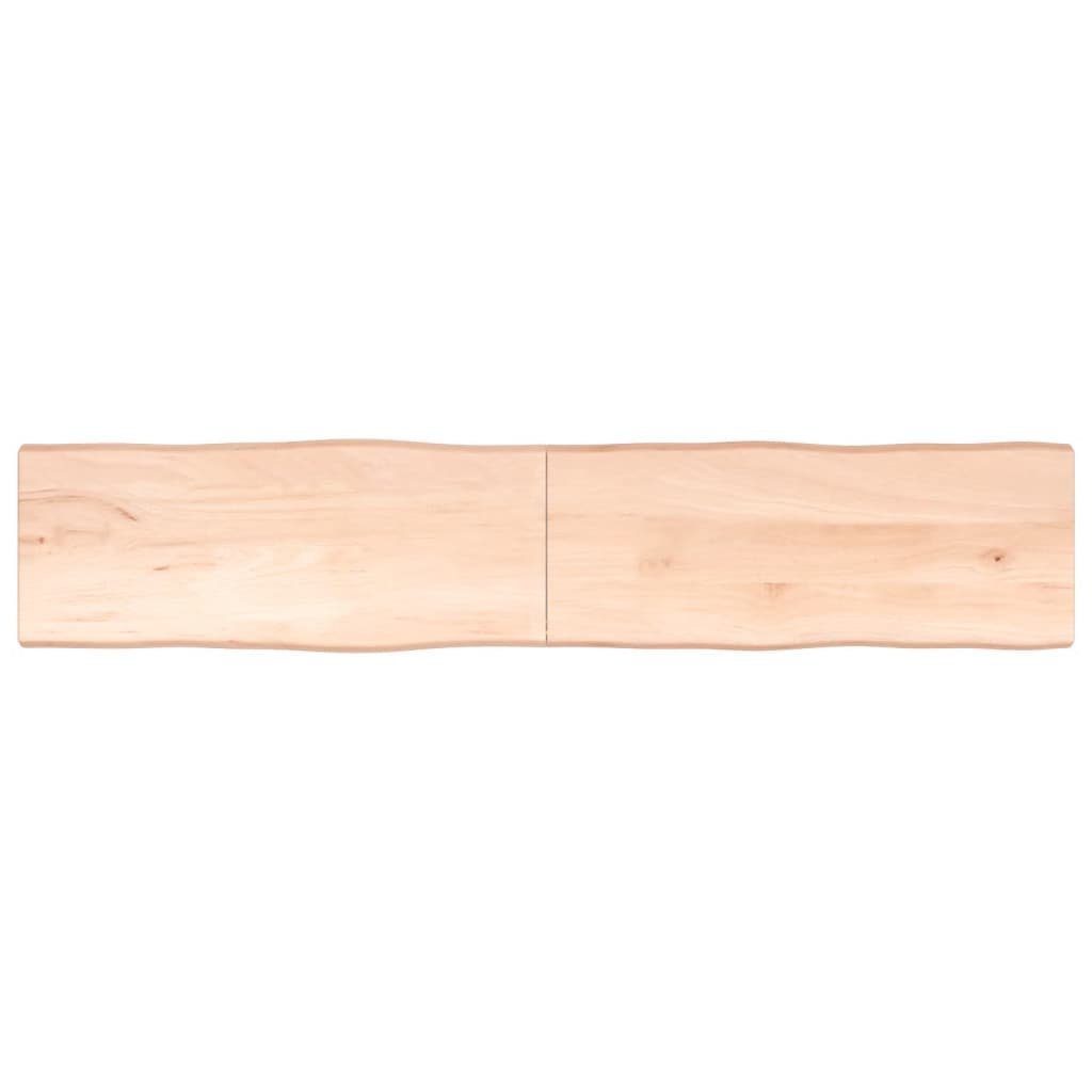 cm furnicato (1 Massivholz Tischplatte Baumkante 200x40x(2-4) St) Unbehandelt