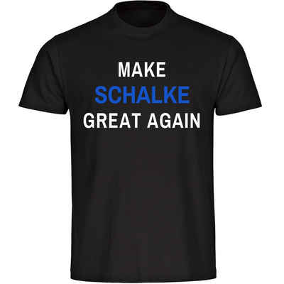 multifanshop T-Shirt Herren Schalke - Make Great Again - Männer