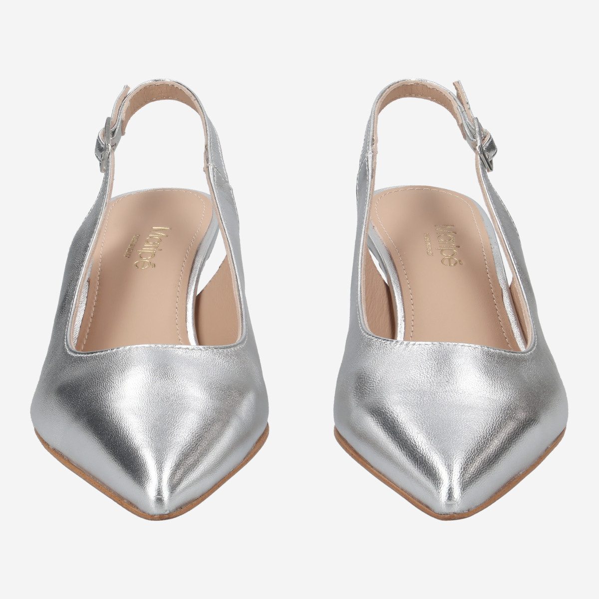 Maripé VIRGINIA V.2 61, Peeptoes & Slingpumps in Silber für Damen Peeptoepumps