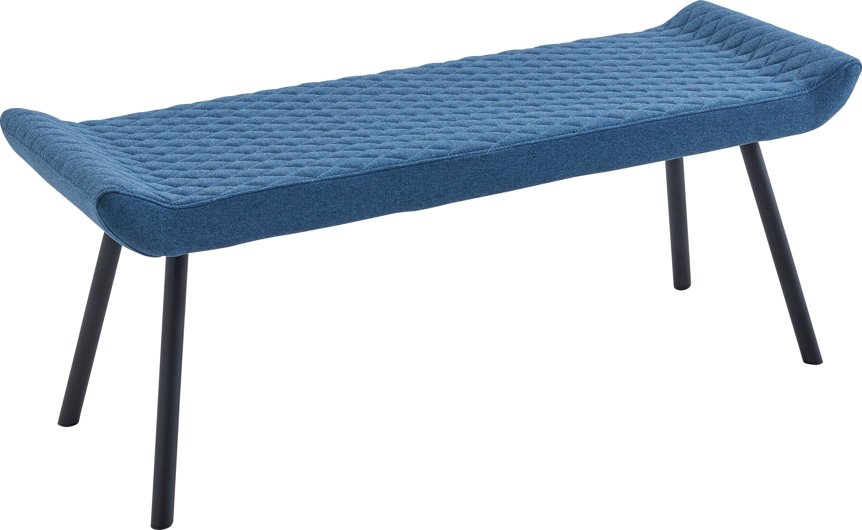 INTER-FURN Sitzbank Meran (1-St), Gepolstert, ohne Rückenlehne, Breite: 130 cm, Sitzhöhe: 48 cm blau | blau
