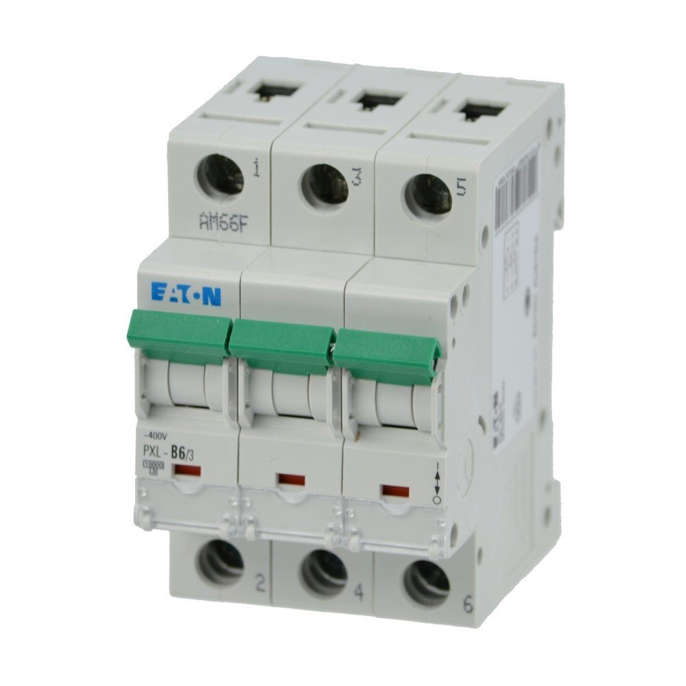 Elektro-Kabel EATON AC, 3polig, Eaton LS-Schalter 236378 PXL-B6/3, B-Char, 6A,