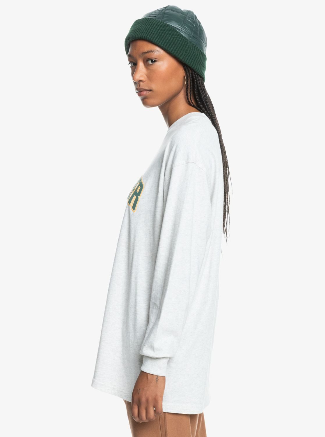 Quiksilver Langarmshirt Quiksilver Longsleeve UNI Boyfriend Athletic Heathe günstig online kaufen