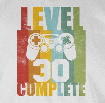 Shirtracer T-Shirt Level 30 complete Vintage 30. Geburtstag