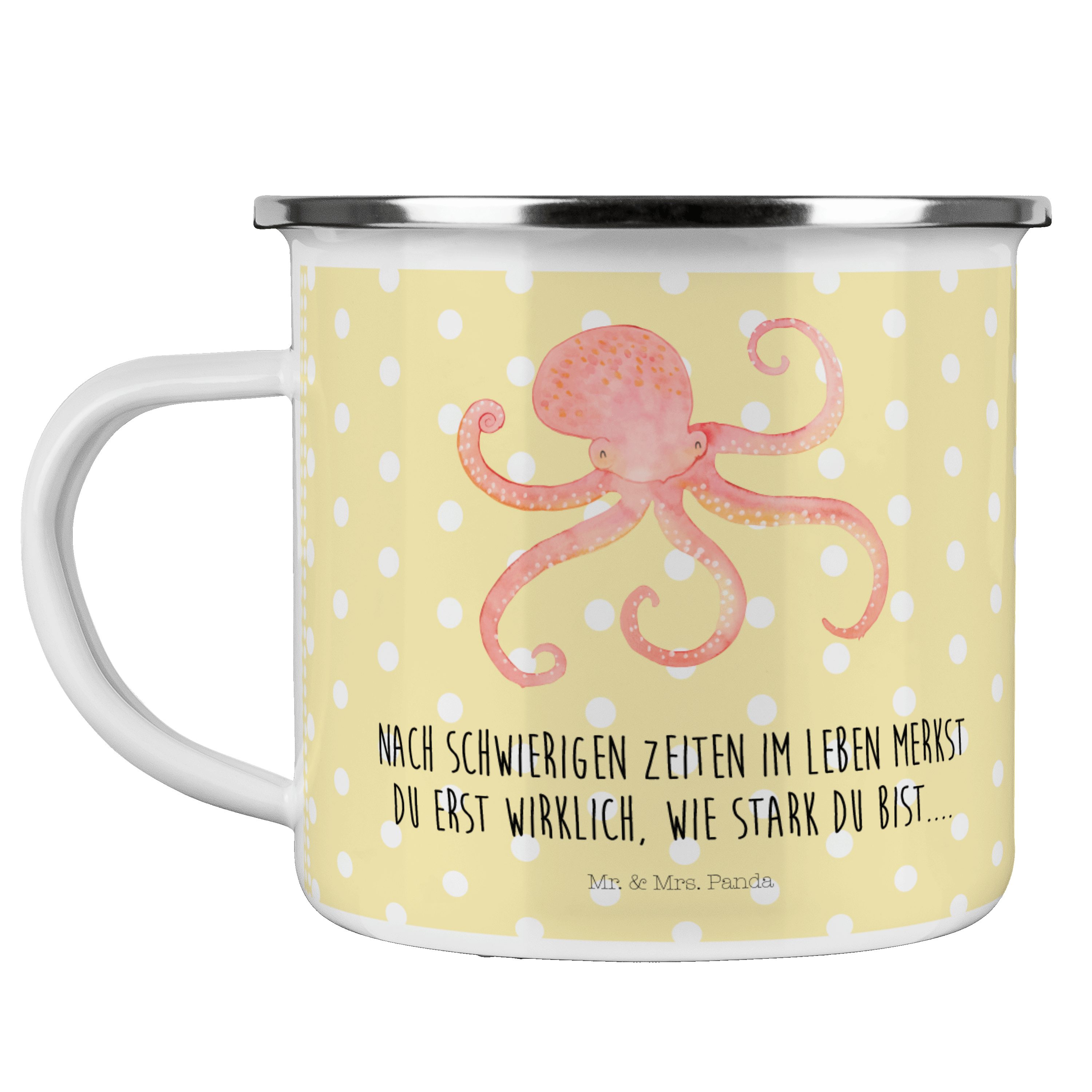 Mr. & Mrs. Panda Becher »Tintenfisch Gelb Pastell Geschenk