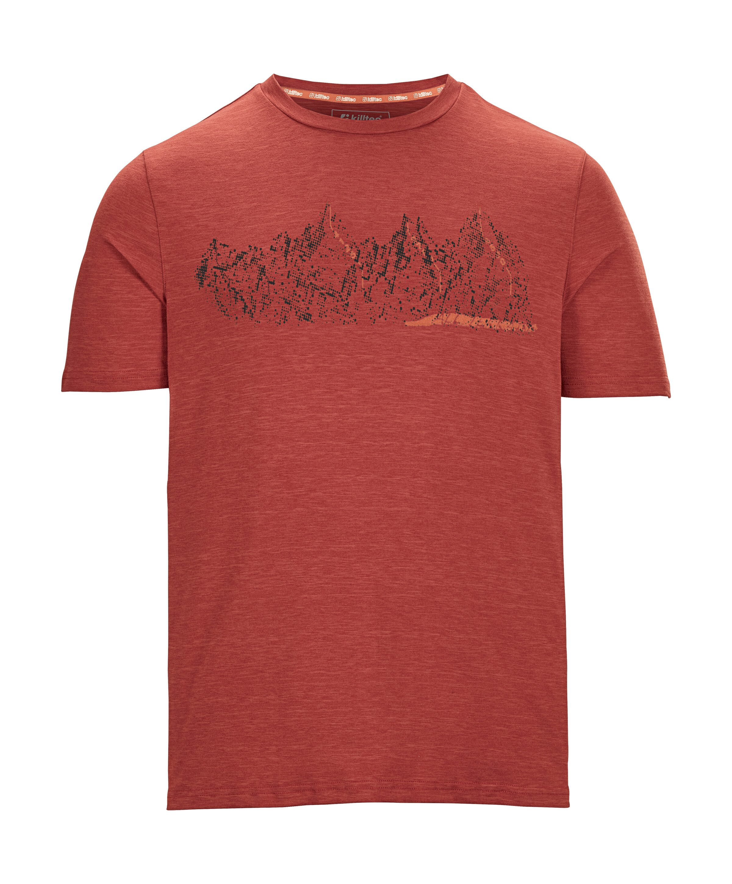 Killtec T-Shirt MN TSHRT C Schnelltrocknendes Herren T-Shirt mit Berg-Print günstig online kaufen