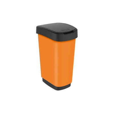 ROTHO Mülleimer Twist Mülleimer 25l mit Deckel, Kunststoff (PP) BPA-frei