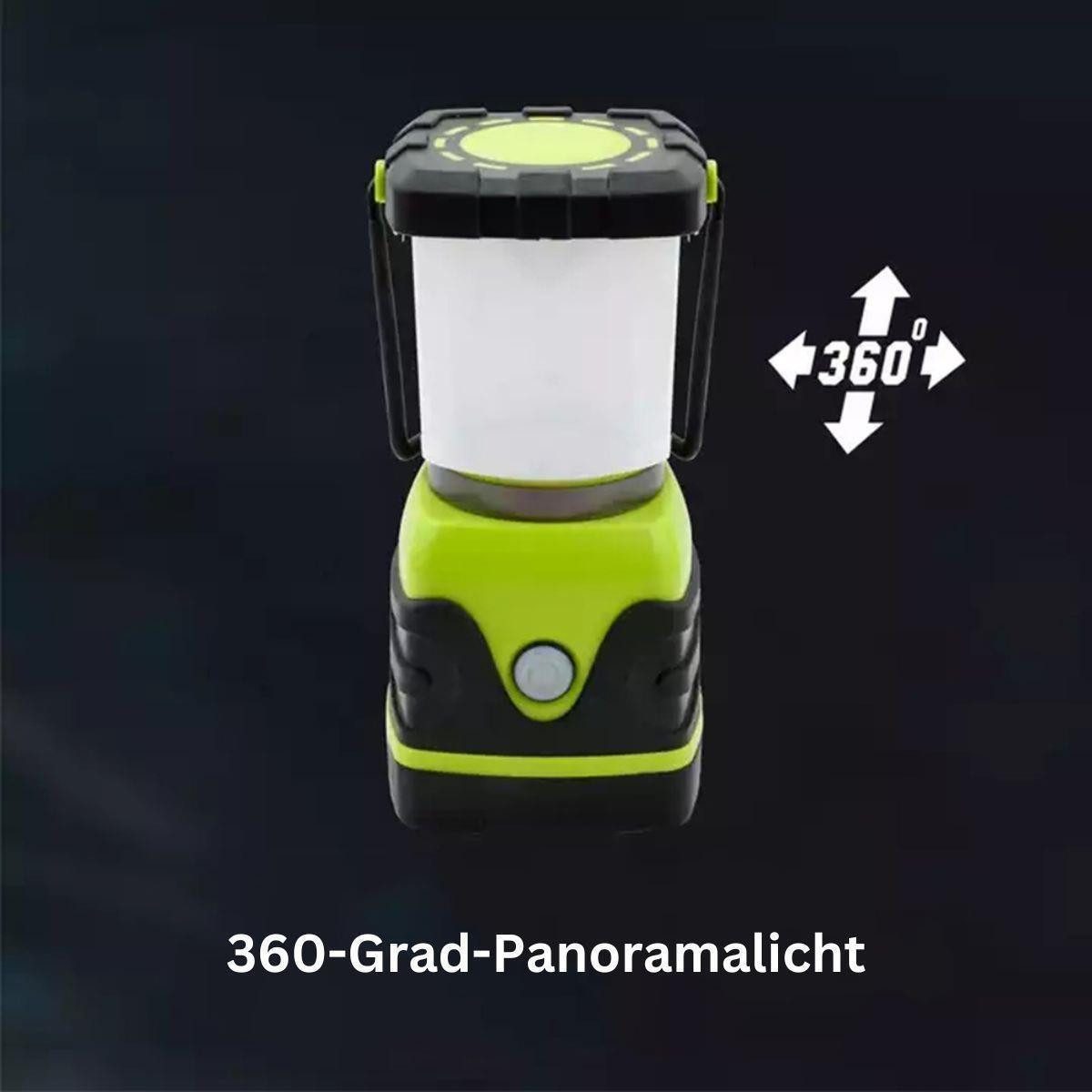 efaso LED Arbeitslicht LED Camping Lampe mit 1000 Lumen - superhell/wasserspritzgeschützt, LED fest integriert, Tageslichtweiß, 4 Lichtmodi, dimmbar – Bild 4 von 5