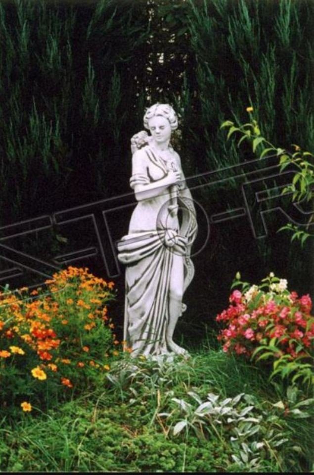 JVmoebel Skulptur Römische Figur Statue Frau Figuren Statuen Skulptur Skulpturen Garten 130cm 349