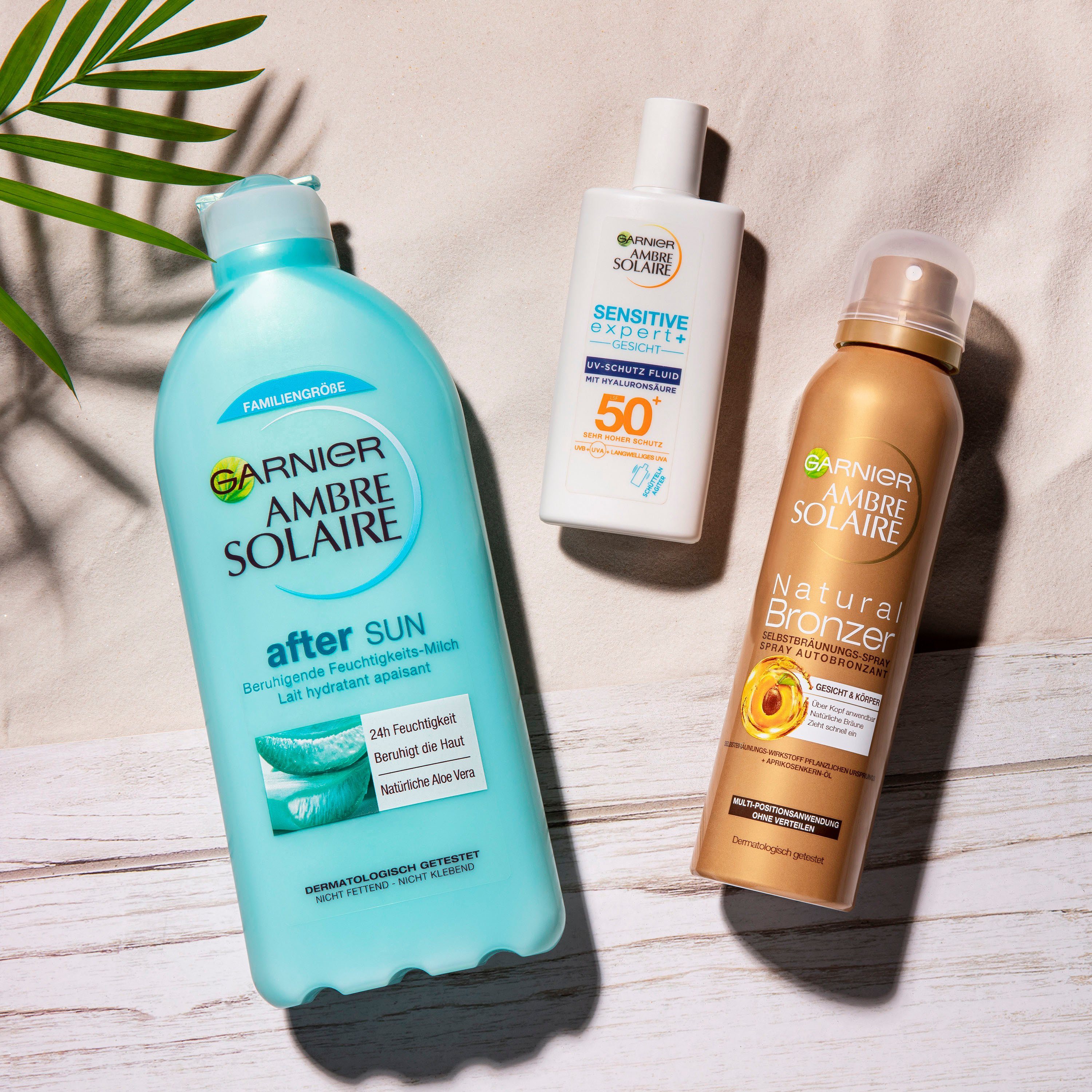 Solaire, Ambre GARNIER 3-tlg. Sonnenschutzfluid Set,