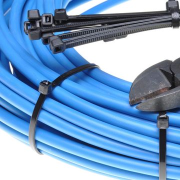 Retoo Kabelbinder Kabelbinder 100 Stück 100 x 2,5 mm Stabiles Nylon UV Beständig (100 Stück Schlauchschellen 2,5 x 100 mm) Sicher in der Anwendung, Breites Anwendungsspektrum, Hochwertiges
