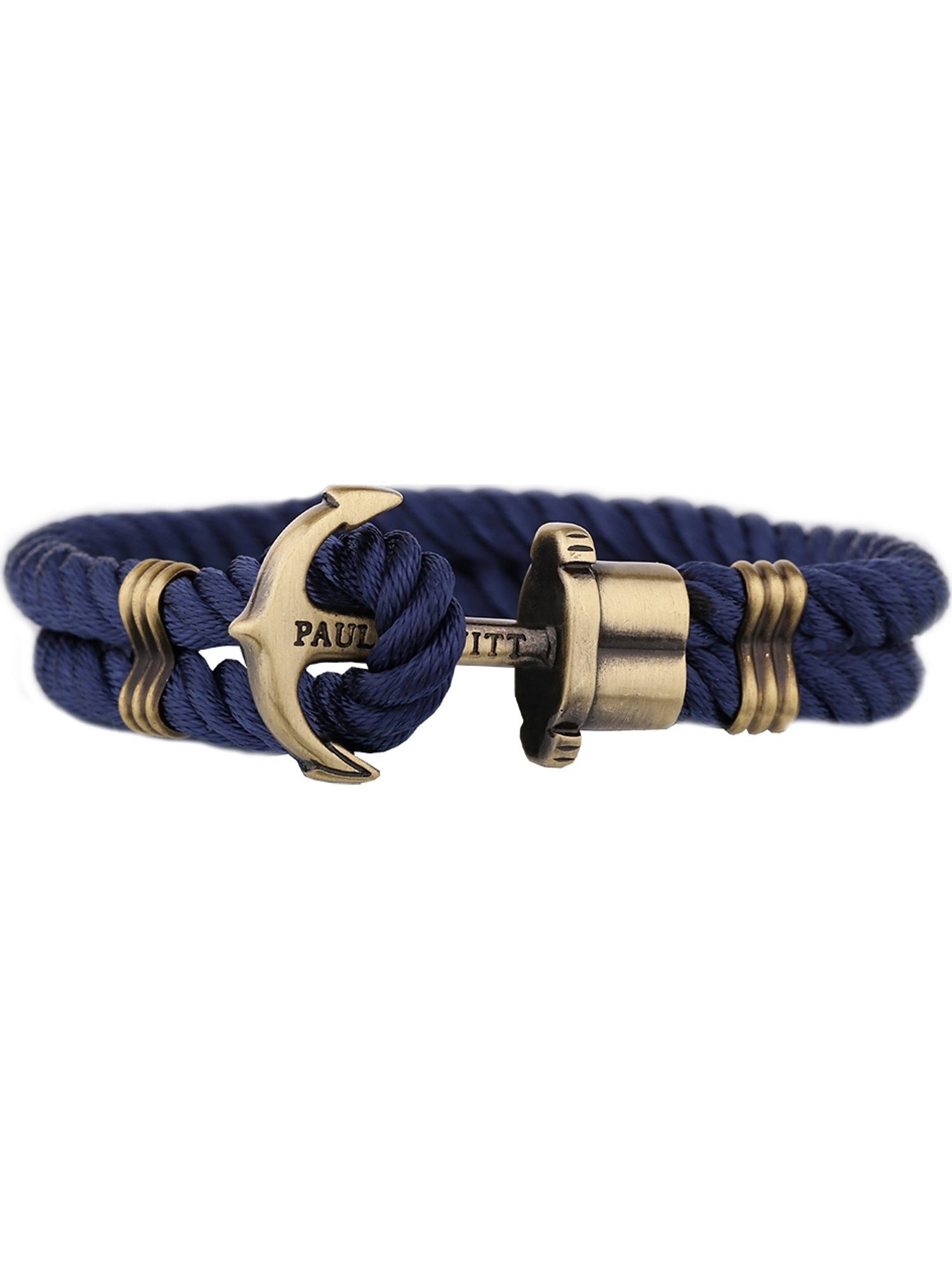 Messing, Armband Hewitt blau Perlon/Nylon, HEWITT Paul trendig Unisex-Armband PAUL