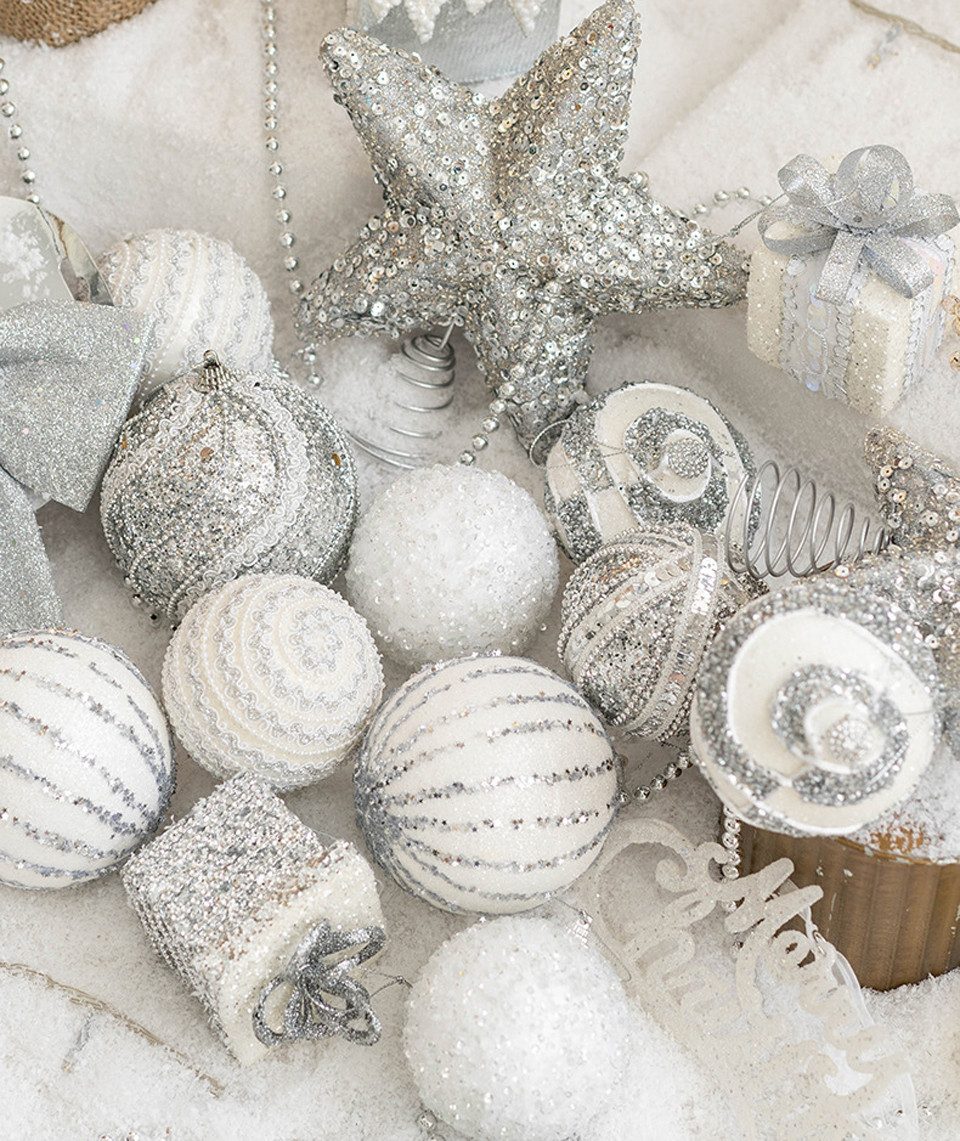 Bomiclss Weihnachtsbaumkugel 16-tlg. Weihnachtskugel-Set, bunte Weihnachtsbaumdekoration – Bild 5 von 5