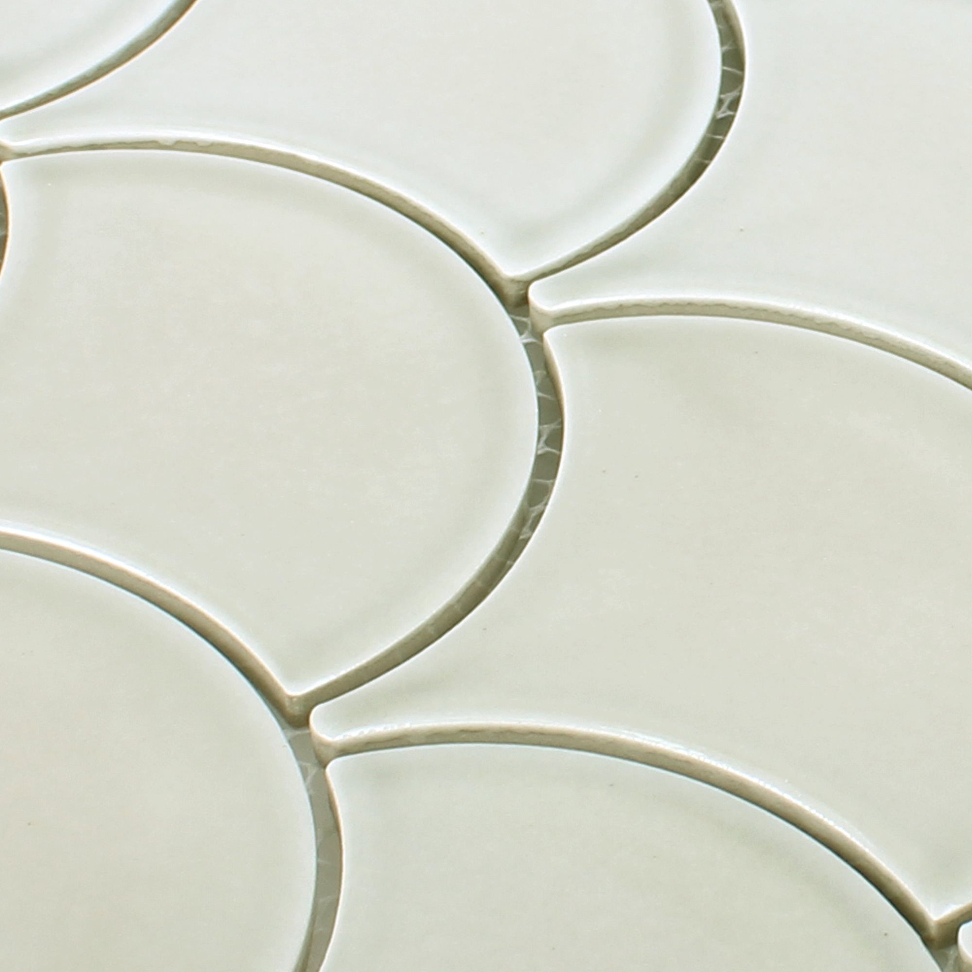 Mosafil Mosaikfliesen Keramik Mosaikfliesen Madison, Keramik 27.300x25.600, grau, Verlegefertig auf ein Netz geklebt - Frostsicher - Wasserfest