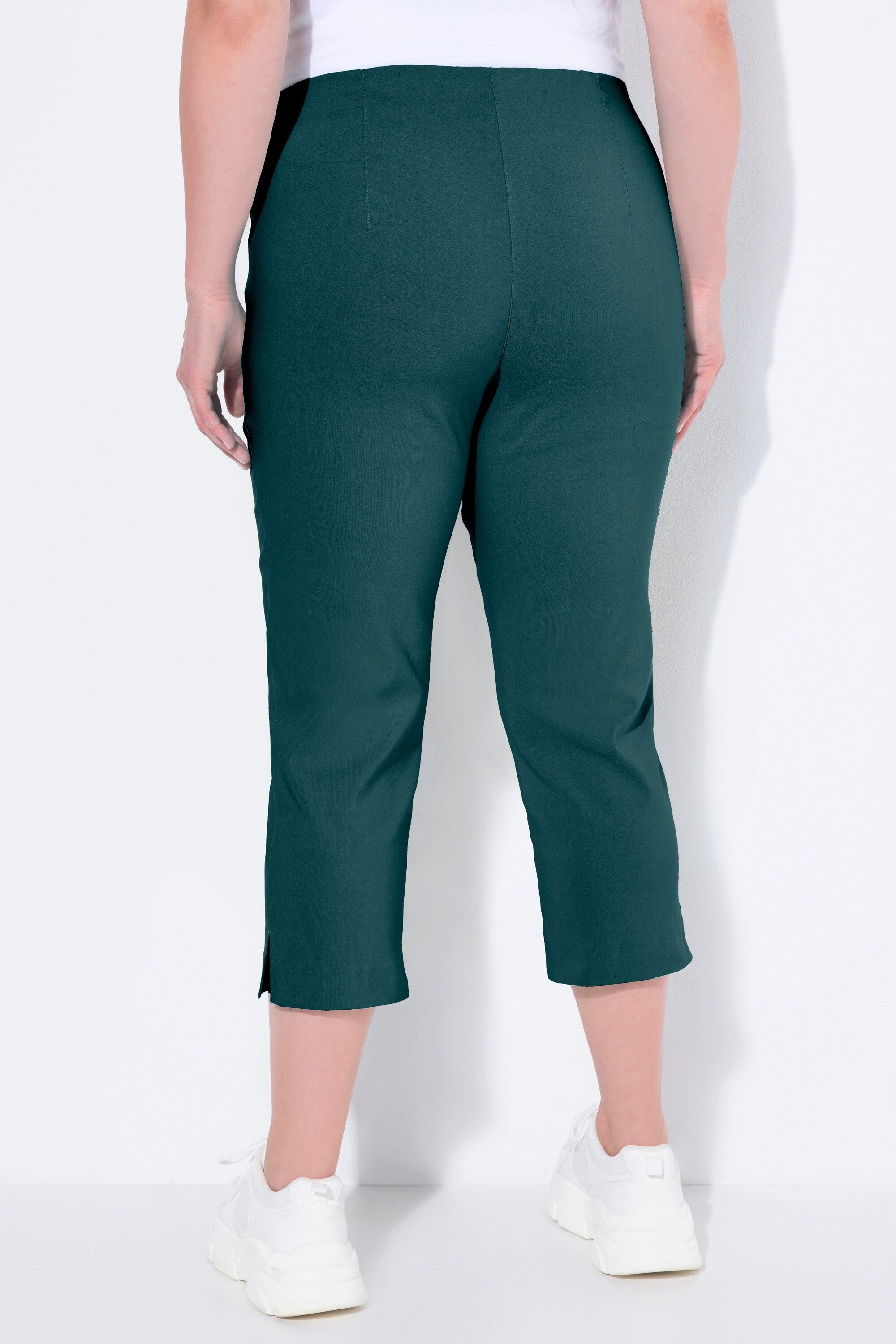 Ulla Popken Funktionshose Bengalinhose wadenlang Elastikbund Stretch