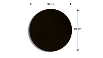ALLboards Magnettafel Runde schwarze Magnettafel, RUND, Durchmesser 80 cm – rahmenlose