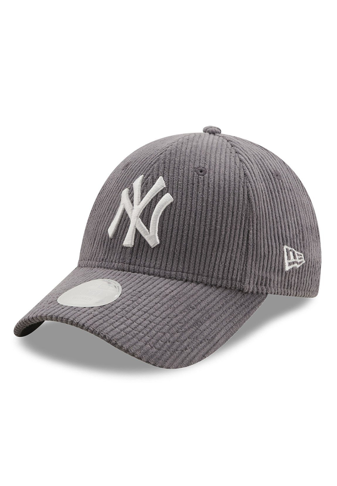 New Era Baseball Cap New Era Wmns Fashion Cord Damen 9Forty Adjustable Cap  NY YANKEES Grau