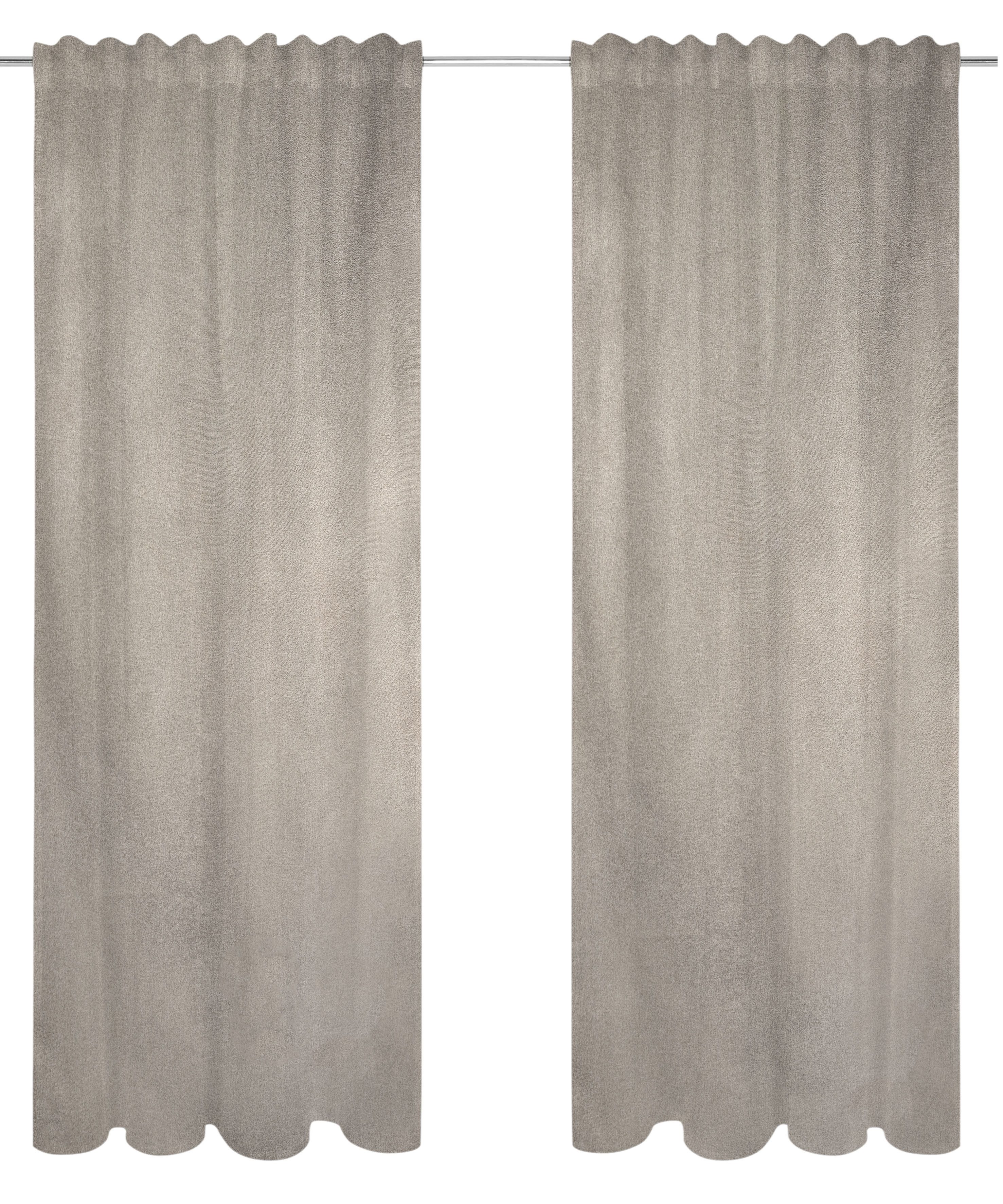 OTTO home Verdunkelungsvorhang Ronnel, 100% Lichtschutz (2 St), Multifunktionsband, verdunkelnd, Polyester, 2x einfarbig, Wohnzimmer, Schlaf/-Kinderzimmer, 100% – Bild 3 von 5