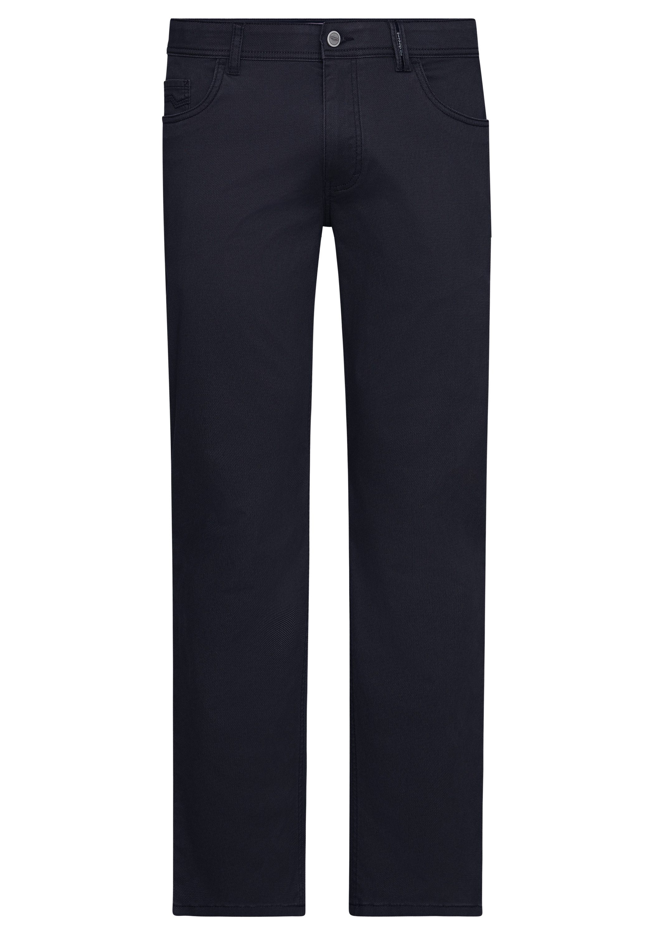 Redpoint Stoffhose MONTREAL Straight Fit Hose mit Dehnbund und dezentem Mot günstig online kaufen