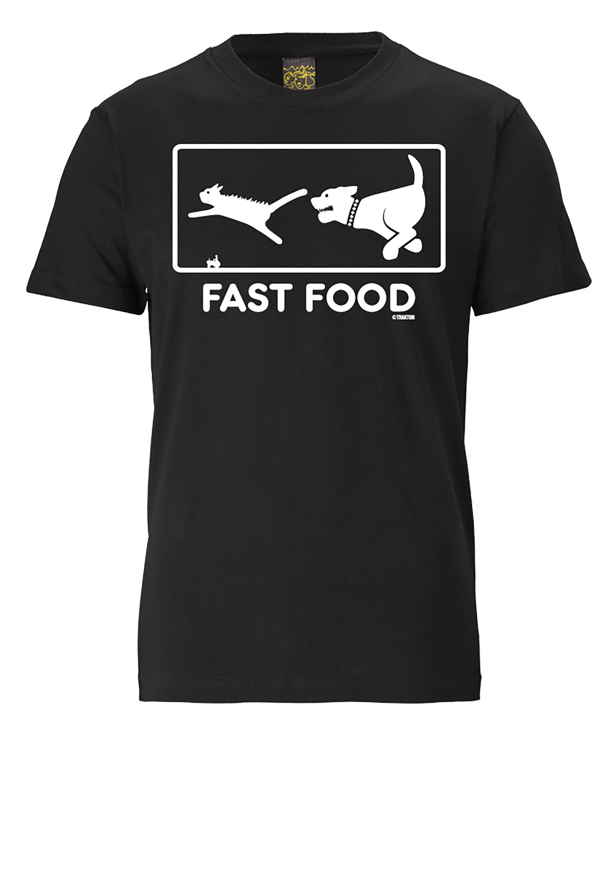 LOGOSHIRT T-Shirt Fast Food mit Print lustigem
