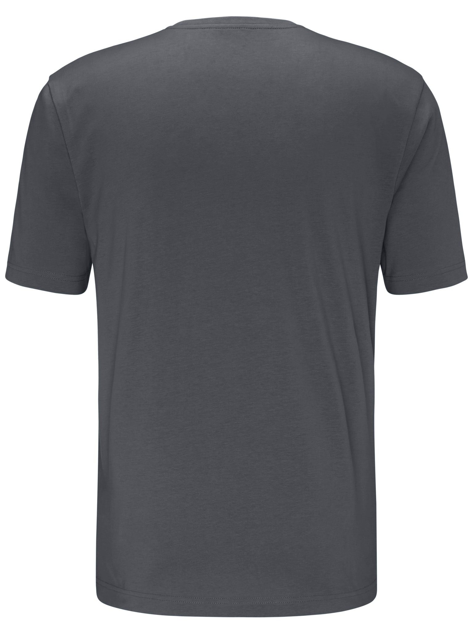 FYNCH-HATTON T-Shirt Sommershirt in unifarben, mit Logostickerei