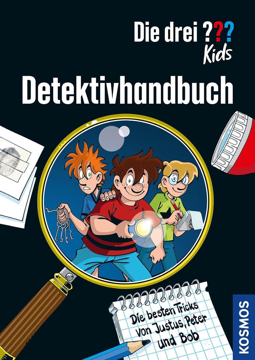 Die drei ??? Kids, Detektivhandbuch / Ulf Blanck, Die besten Tricks von Justus, Peter und Bob – ein Krimi-Mitmachbuch mit Detektivwissen, Tipps und Anleitungen für eigene Ermittlungen